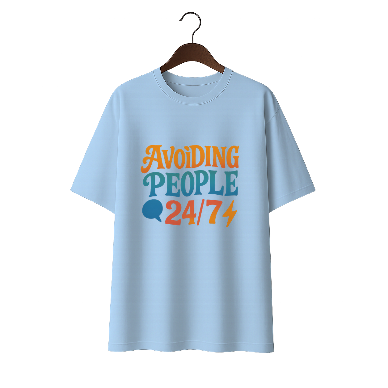 Avoiding People Unisex Premium Oversized Tee