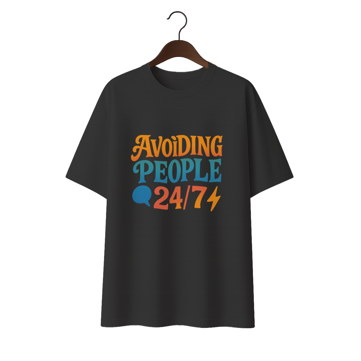 Avoiding People Unisex Premium Oversized Tee