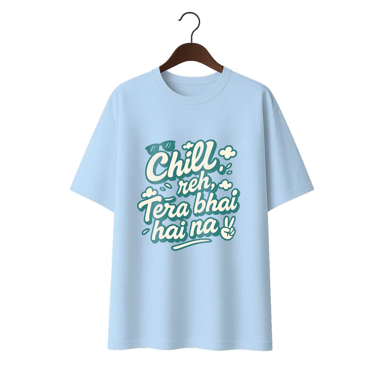 Chill reh, Tera Bhai hai na! Unisex Premium Oversized Tee