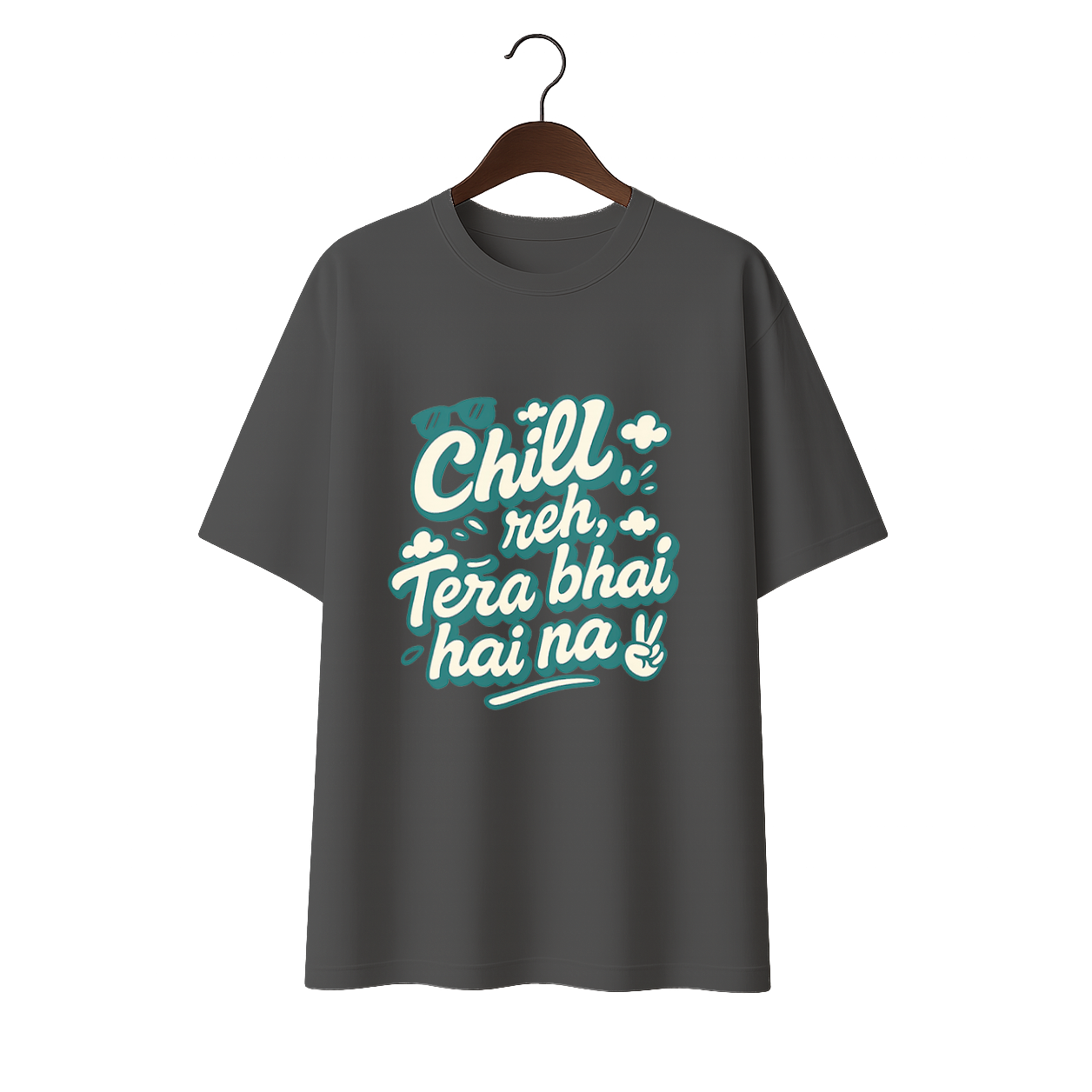 Chill reh, Tera Bhai hai na! Unisex Premium Oversized Tee