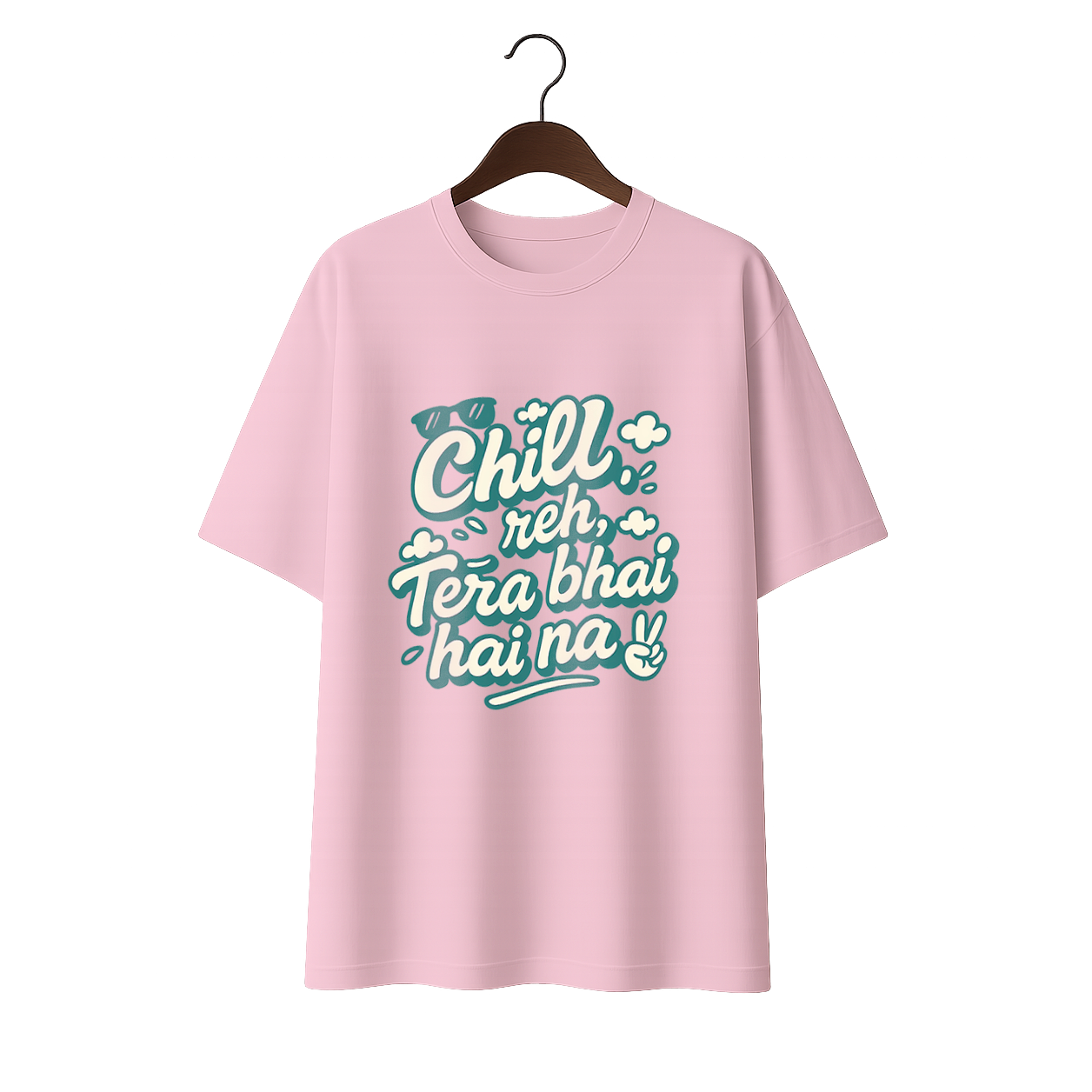 Chill reh, Tera Bhai hai na! Unisex Premium Oversized Tee