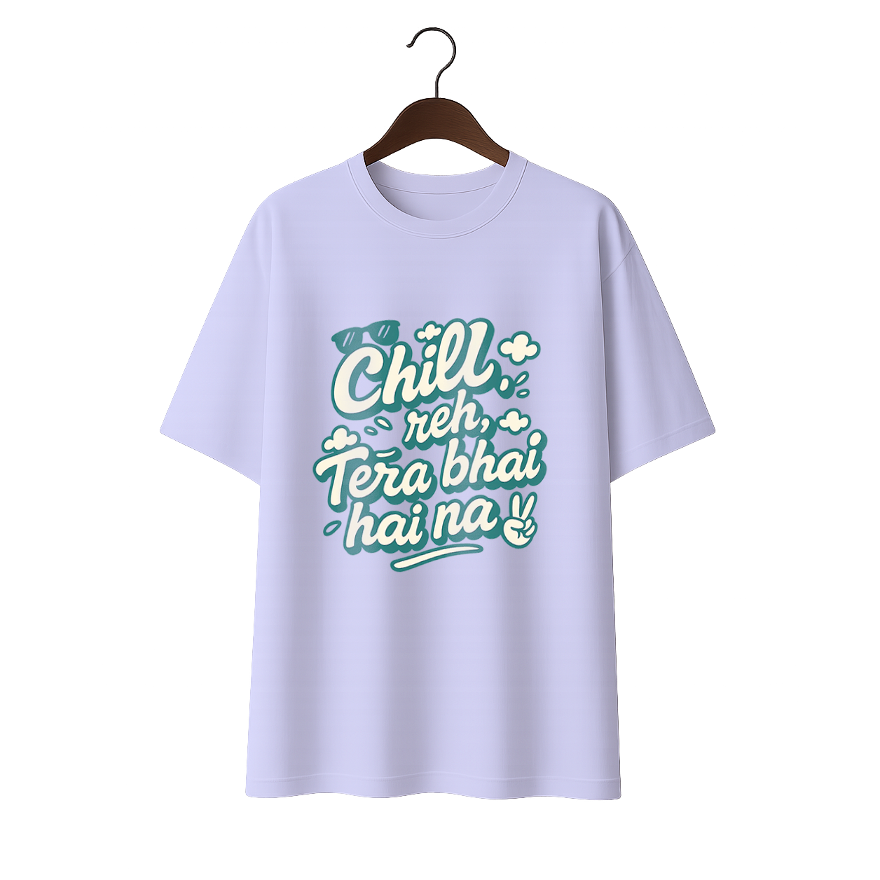 Chill reh, Tera Bhai hai na! Unisex Premium Oversized Tee