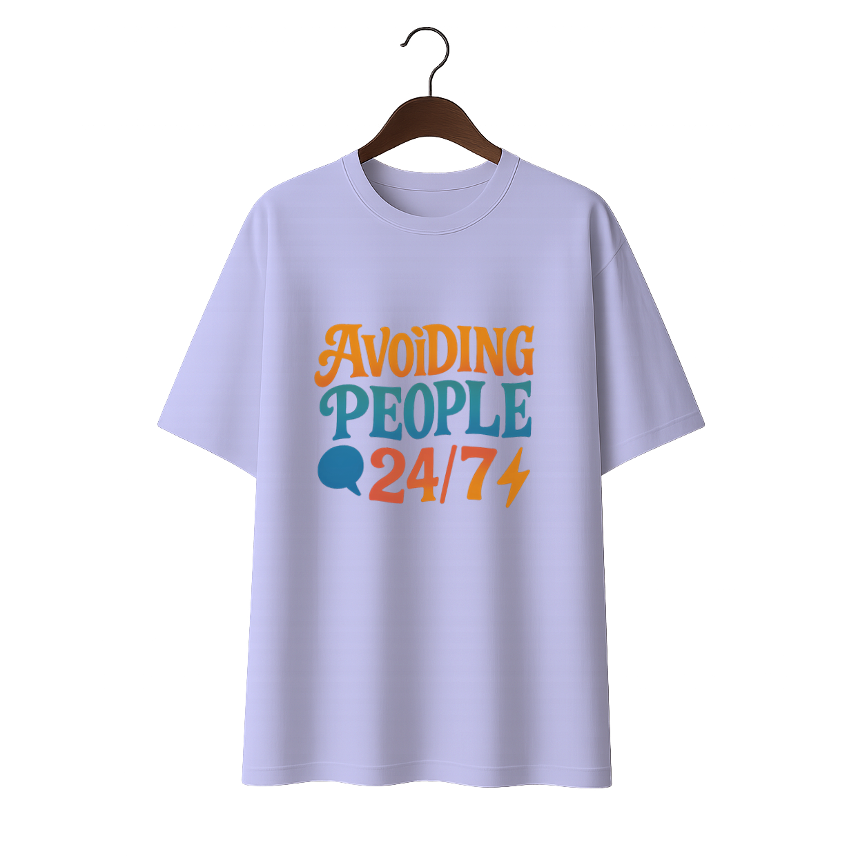 Avoiding People Unisex Premium Oversized Tee