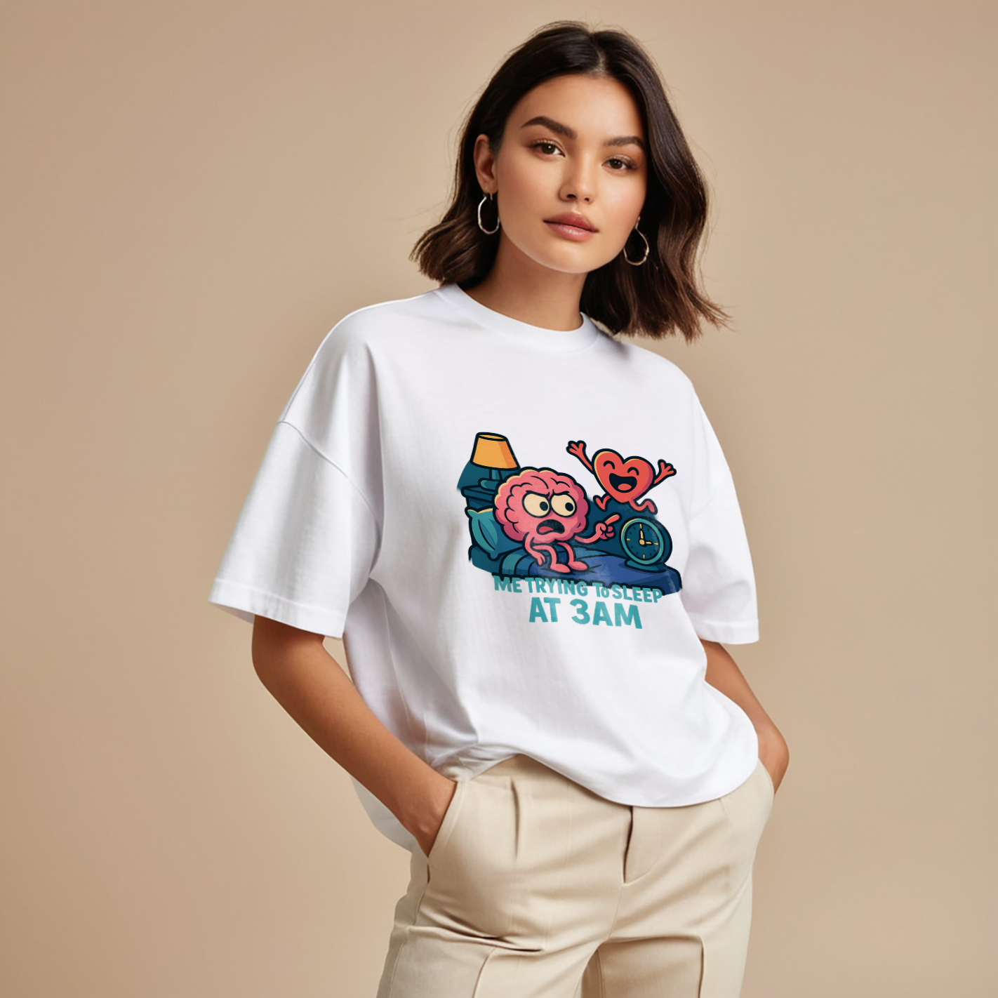 Trying to sleep! Unisex Premium Oversized Tee