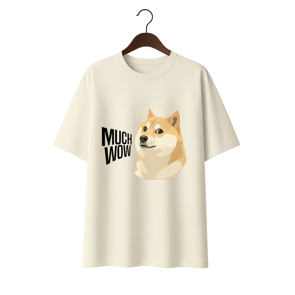 Much wow Unisex Terry Oversized Tee