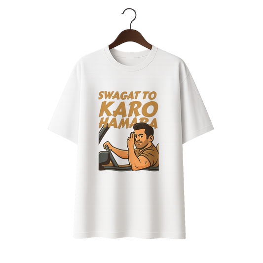 Swagat to Karo Hamara Unisex Premium Oversized Tee