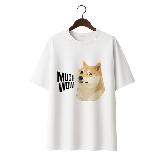 Much wow Unisex Terry Oversized Tee