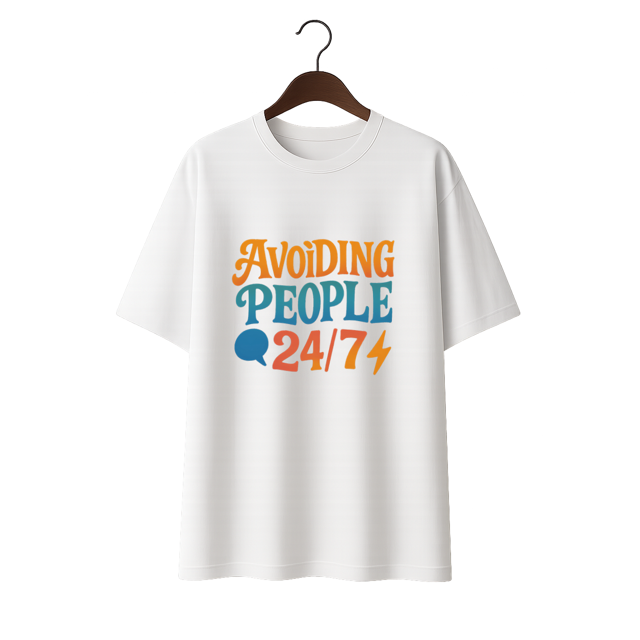 Avoiding People Unisex Premium Oversized Tee