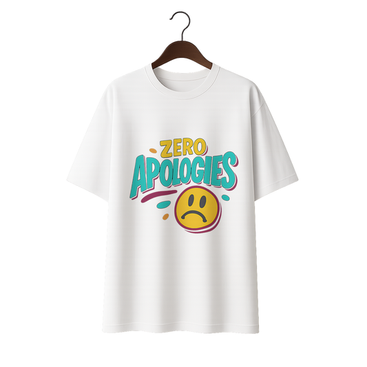 Zero Apologies Unisex Premium Oversized Tee