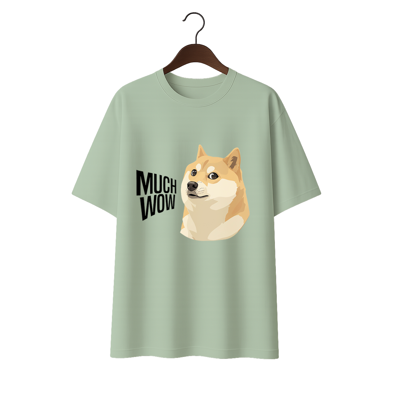 Much wow Unisex Terry Oversized Tee