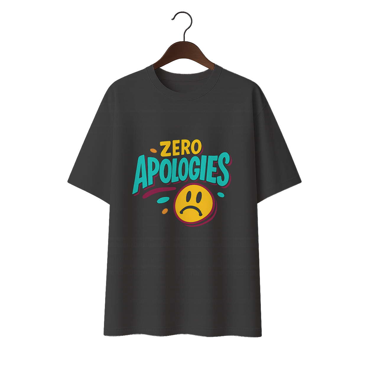 Zero Apologies Unisex Oversized Standard  T-Shirt