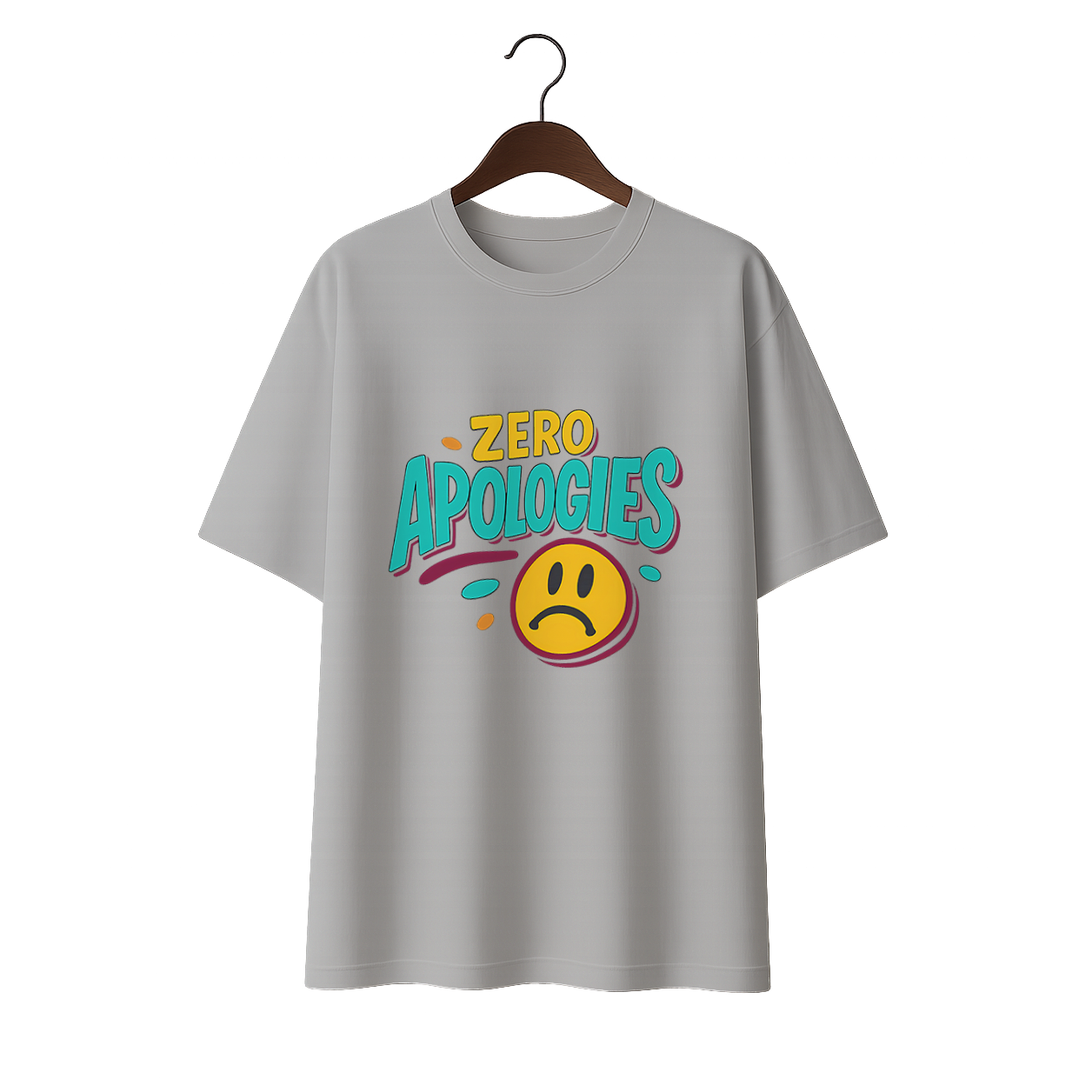 Zero Apologies Unisex Oversized Standard  T-Shirt