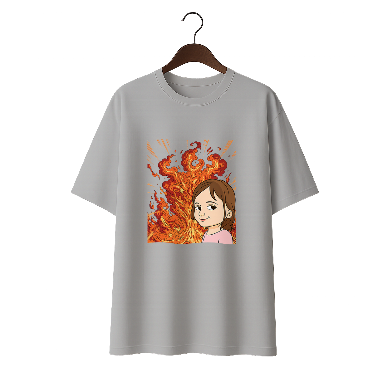 Disaster Girl Unisex Oversized Standard T-Shirt