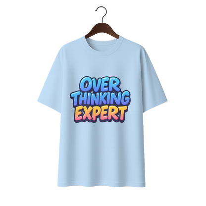 Over thinking expert Premium Unisex Terry Oversized Tee