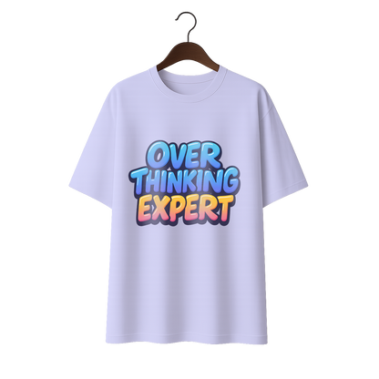 Over thinking expert Premium Unisex Terry Oversized Tee