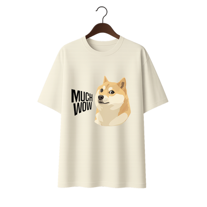 Much wow Unisex Terry Oversized Tee