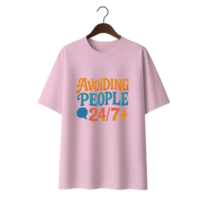 Avoiding People 24/7 Unisex Oversized Standard T-Shirt