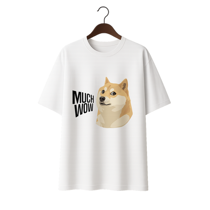 Much wow Unisex Terry Oversized Tee