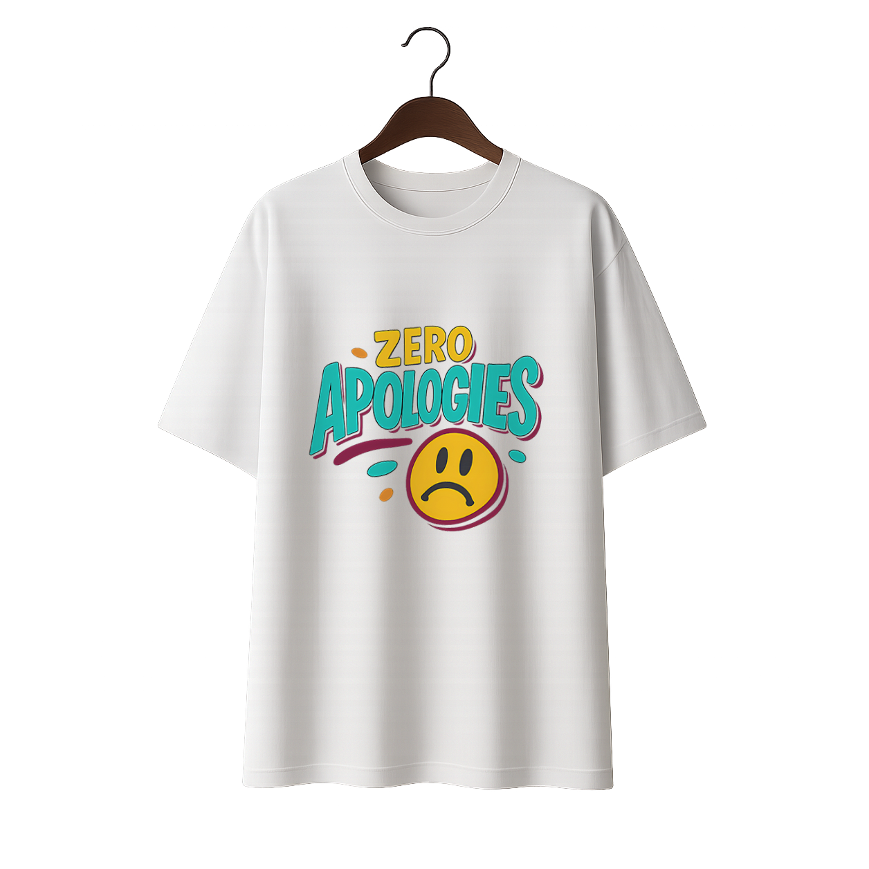 Zero Apologies Unisex Oversized Standard  T-Shirt