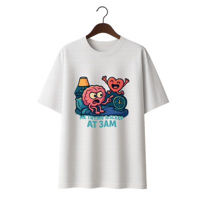 Trying to sleep Unisex Oversized Standard T-Shirt