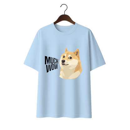 Much wow Unisex Terry Oversized Tee