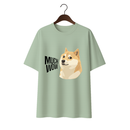 Much wow Unisex Terry Oversized Tee