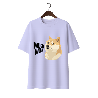 Much wow Unisex Terry Oversized Tee